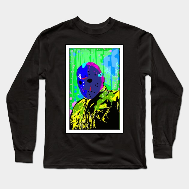 Psychadelic Voorhees 2 Long Sleeve T-Shirt by crowjandesigns